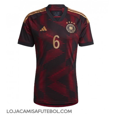 Camisa de Futebol Alemanha Joshua Kimmich #6 Equipamento Secundário Mundo 2022 Manga Curta